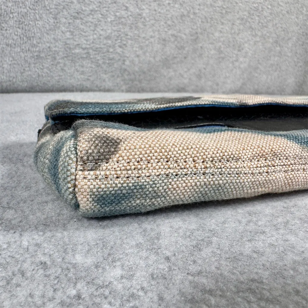 BCBGMAXAZRIA Y2K Clutch Tie-Dye Canvas and Leather - Image 2