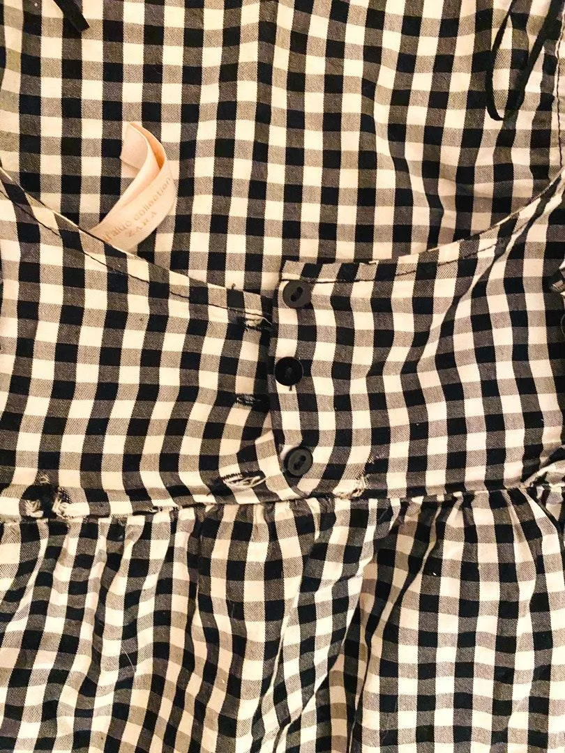 ZARA Checkered Print Top - Image 5