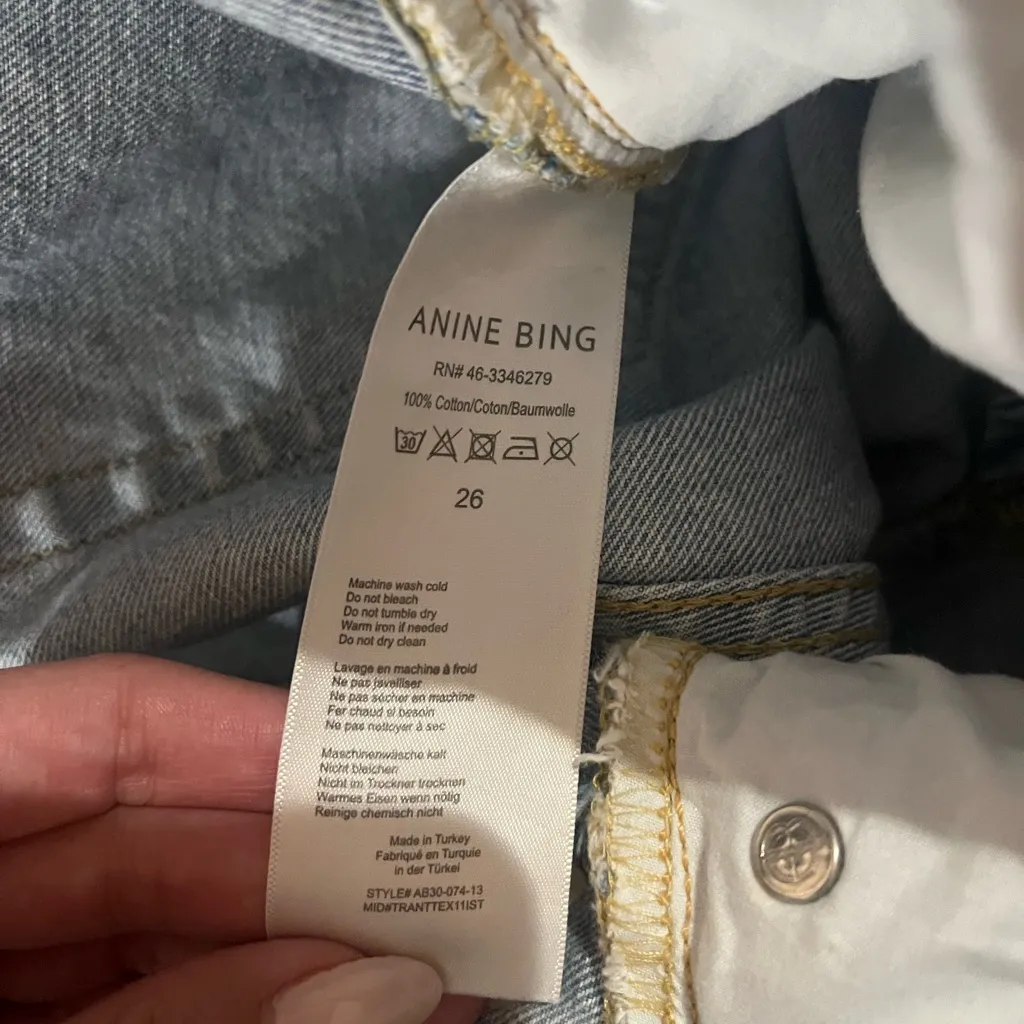 ANINE BING Peyton Jeans in Light Blue - Image 6