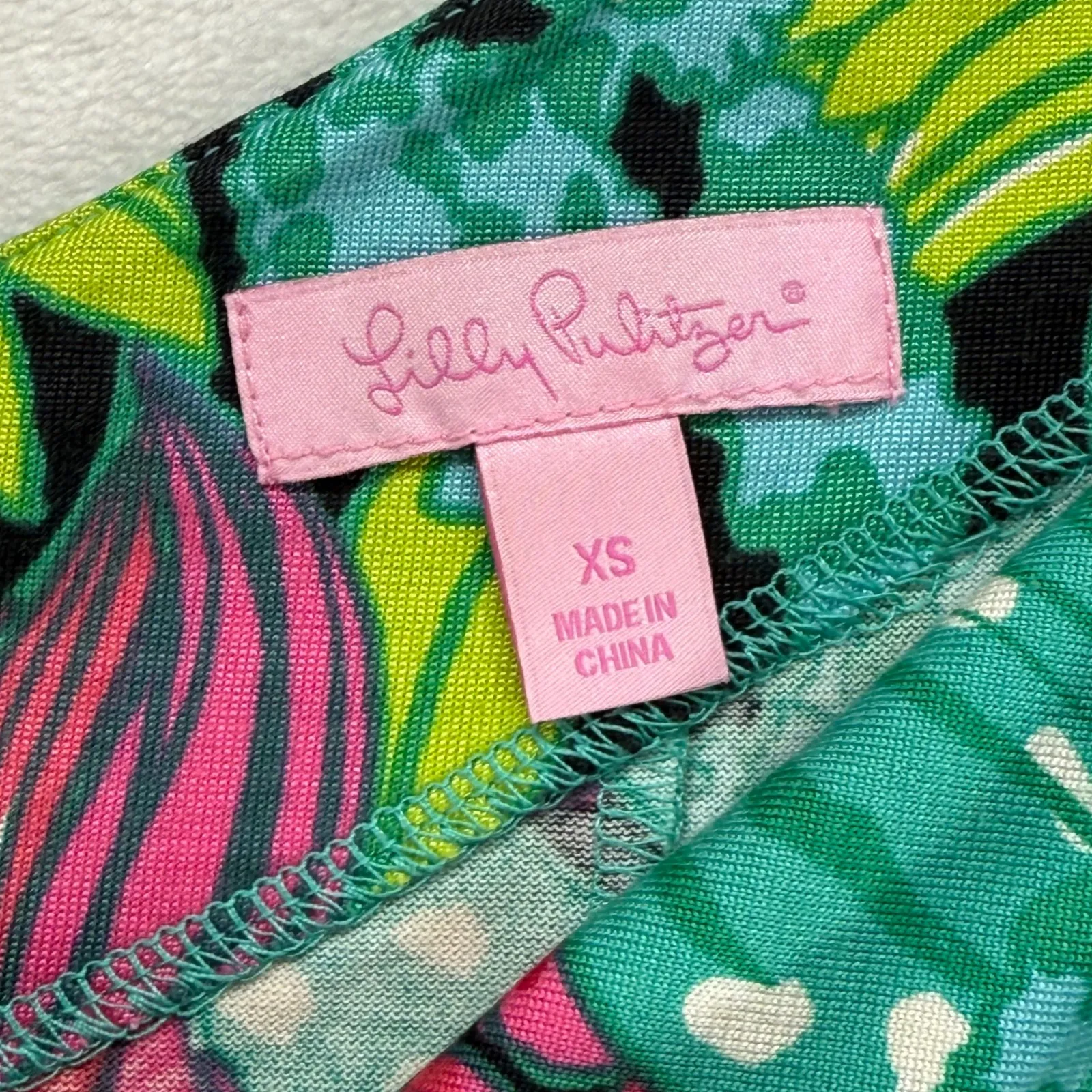 Lilly Pulitzer One Shoulder Dress Floral Print Party Cocktail XS - Image 5