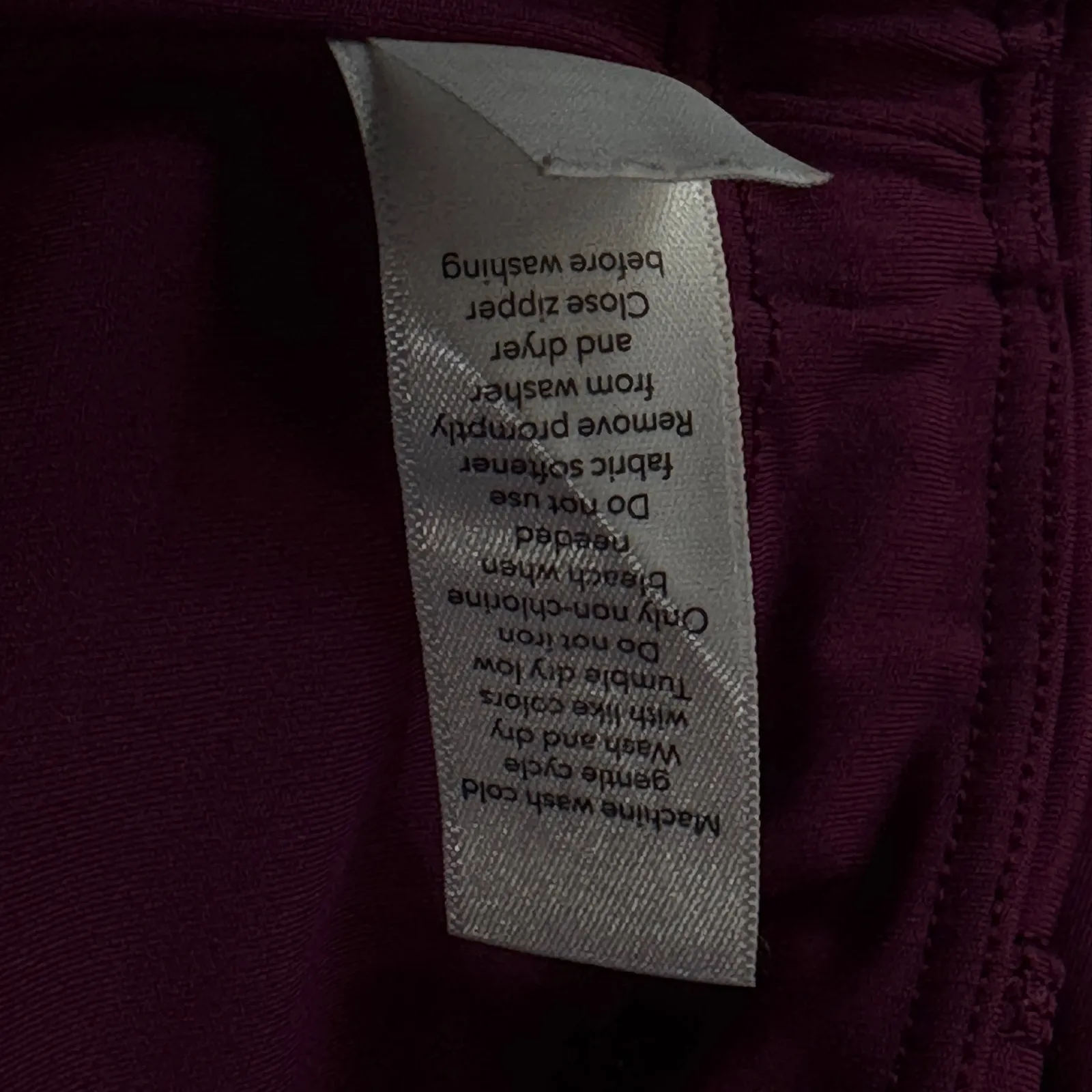 Athleta Small Vitality Rib 7/8 Leggings Pocket Hi-Rise Stretch Drawstring Purple - Image 11