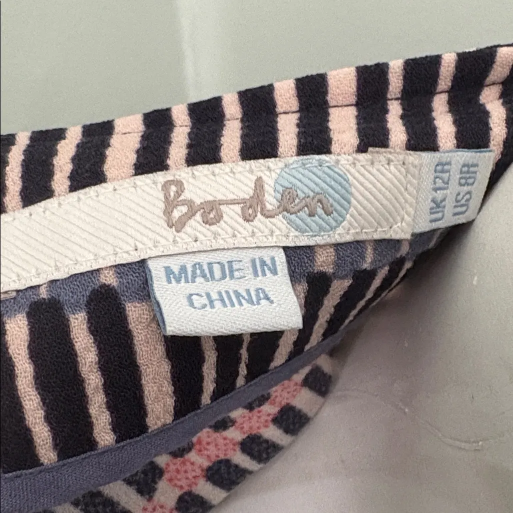 Boden Easy Notch Neck Tunic Dress size 8 Tan - Image 7