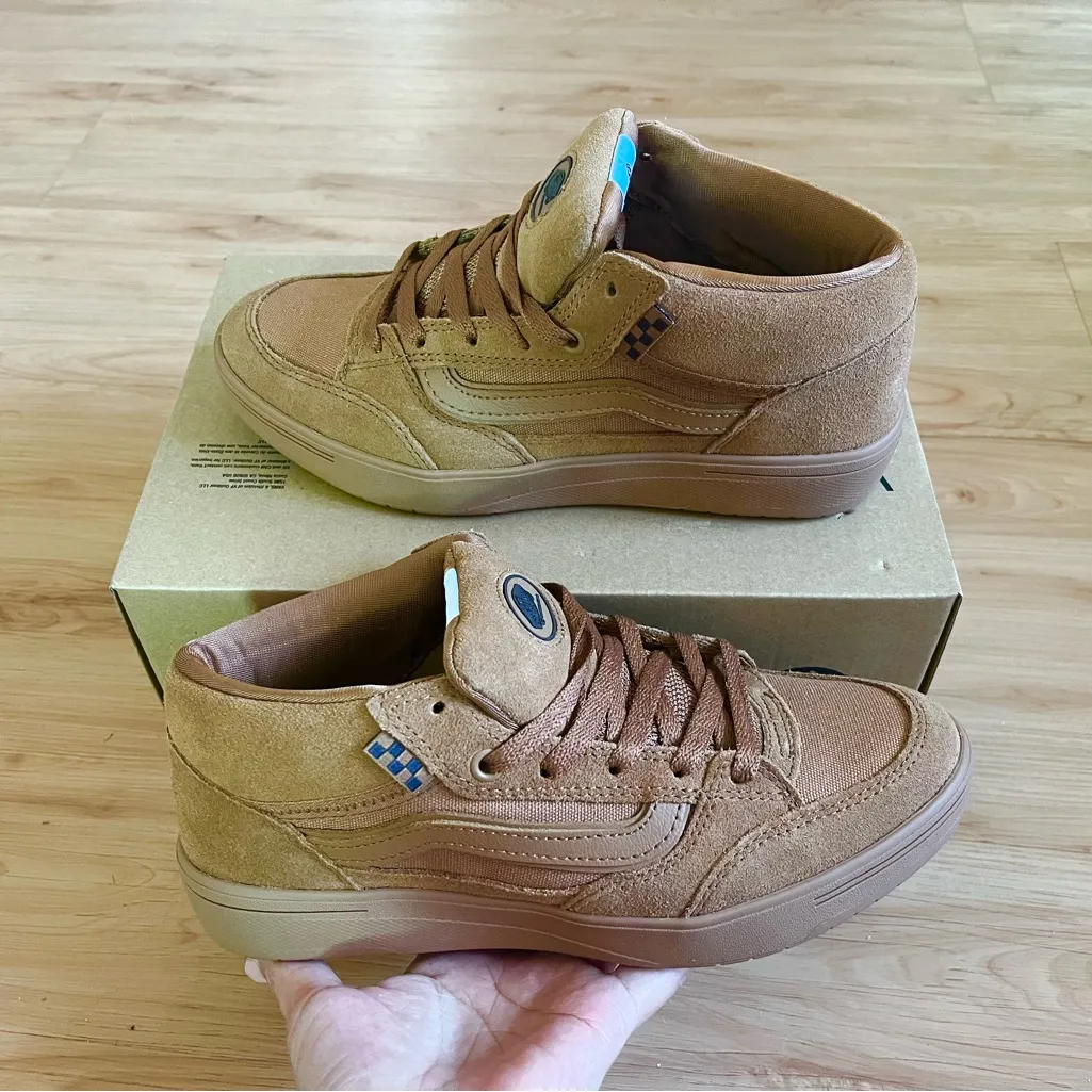 Vans Zahba Mid Brown / Gum Women Size 8.0 US Mens 6.5 US - Image 5