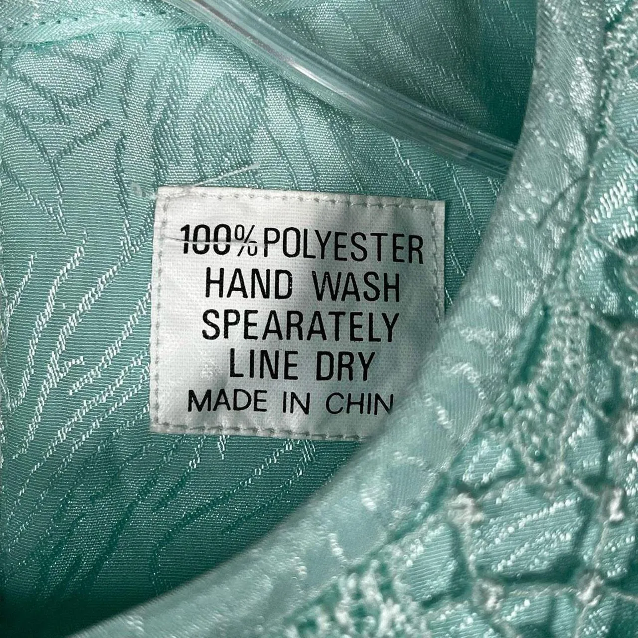 Mint Green Skirt Blouse Set With Lace Trim Size 8 - Image 8