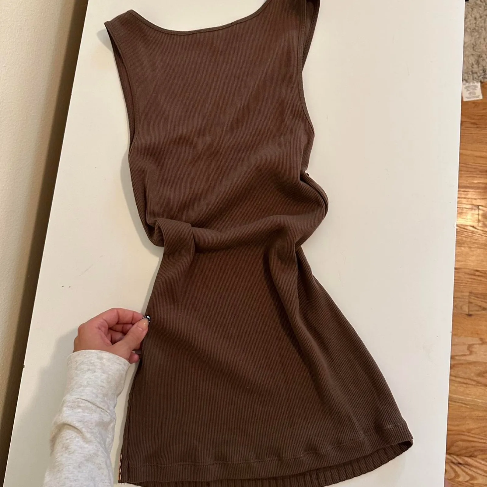 Y2k express sequin tank insane Brown Size M - Image 4