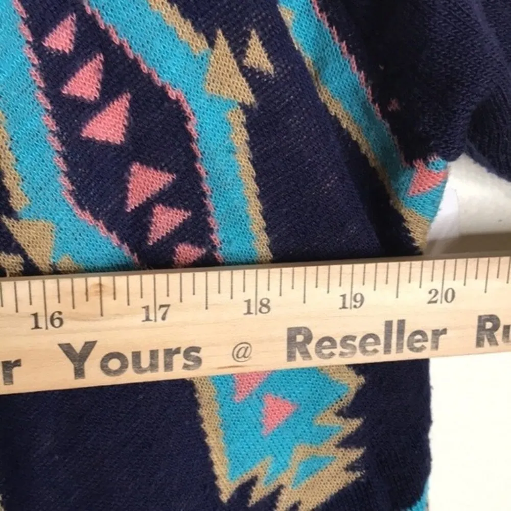 Say what ladies open colorful cardigan style sweater size medium - Image 9