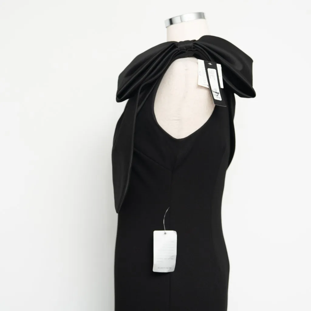 Betsy & Adam - Carmela Long Scuba Crepe Dress With Satin Bow - Image 14