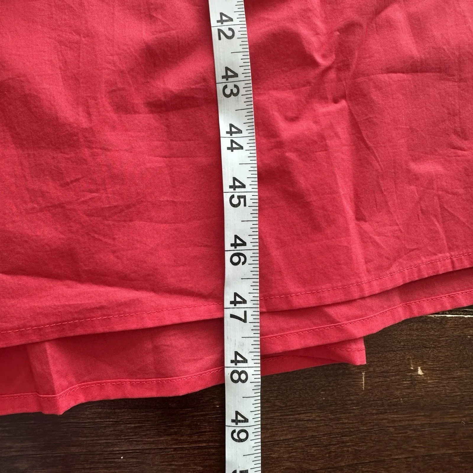 NWT Suncoo Paris Cedra Dress Eylet Midi Organic Cotton France T1 Red - Image 11