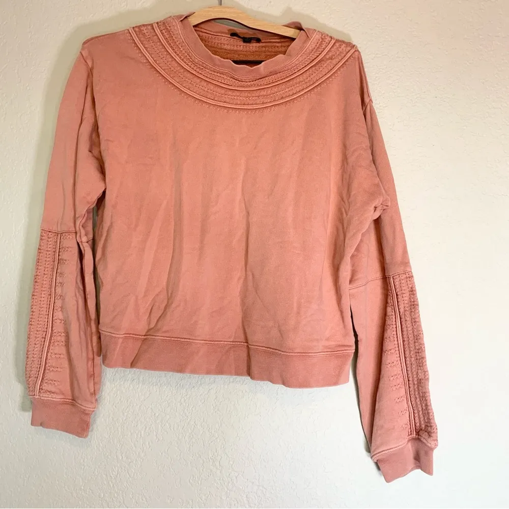 Frye Balloon Sleeve Long Sleeve Sweatshirt Size S - Image 3