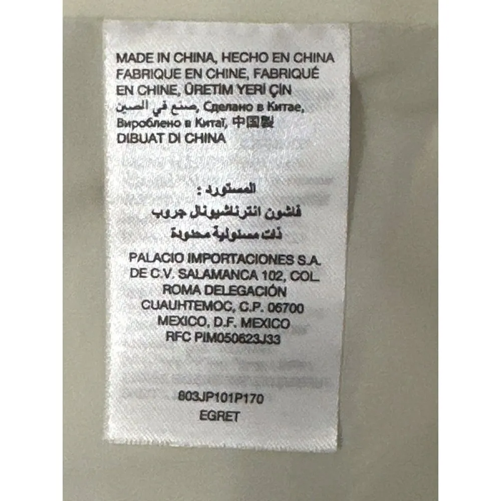 Bebe Danica Studded All Leather Vest Egret White Size S - Image 8