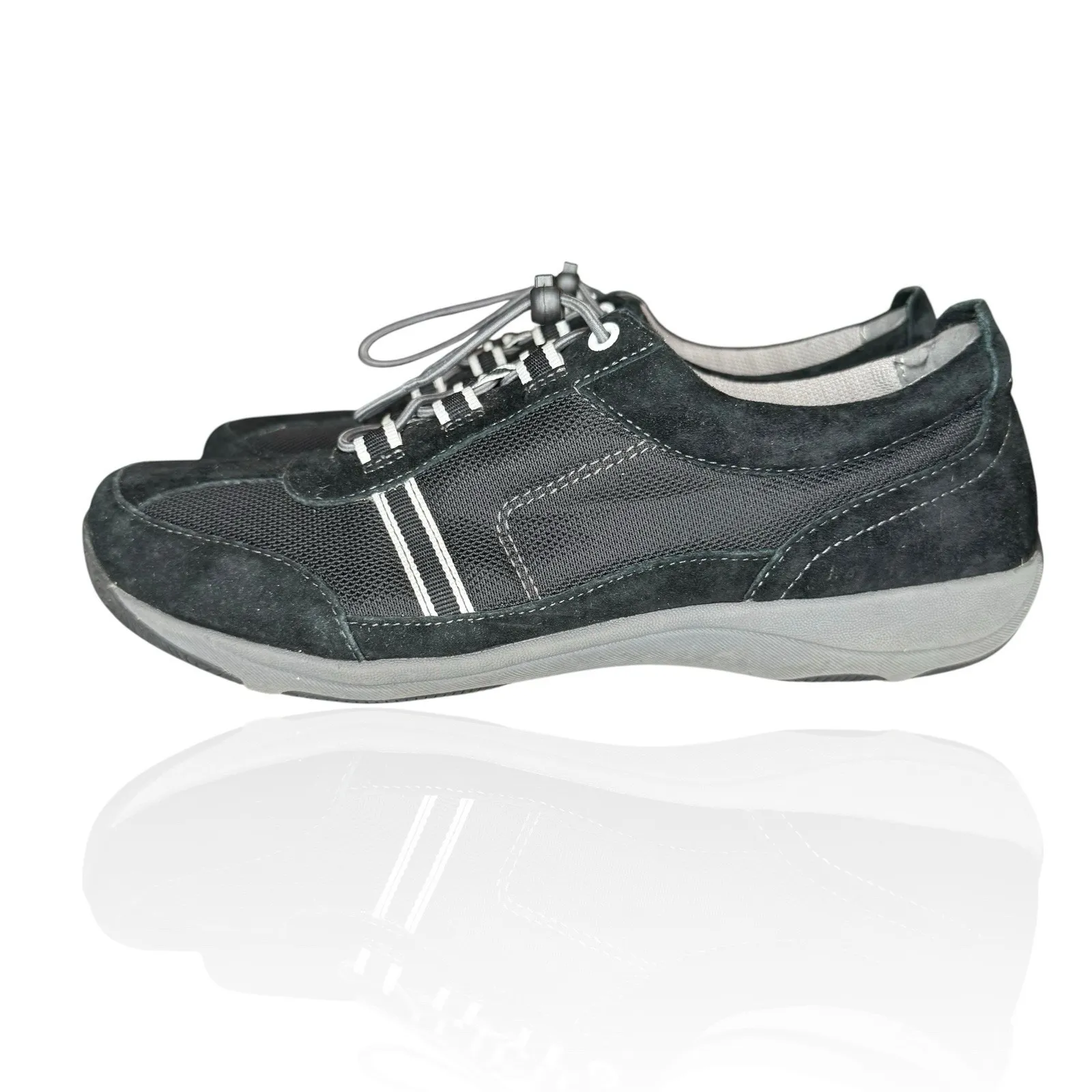 Dansko‎ Helen Black Suede Leather Sneaker Comfort Shoes Size 40 EU / US 9.5 - 10 - Image 2