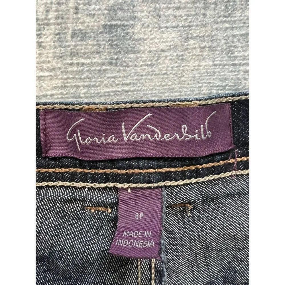 Gloria Vanderbilt Dark Wash Amanda Classic Jeans Size 6 Petite - Image 3
