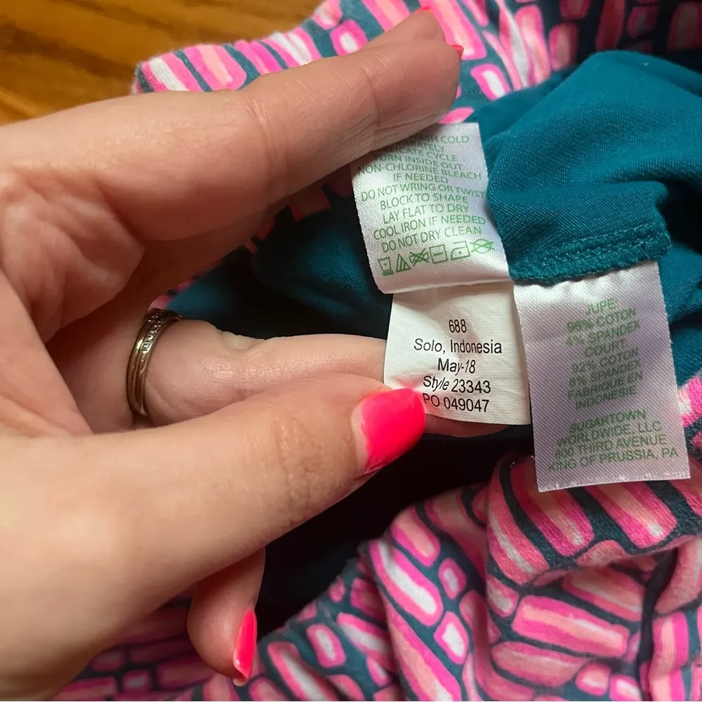 Lilly Pulitzer skort Madison mandevilla pink slathouse stripe size small - Image 3