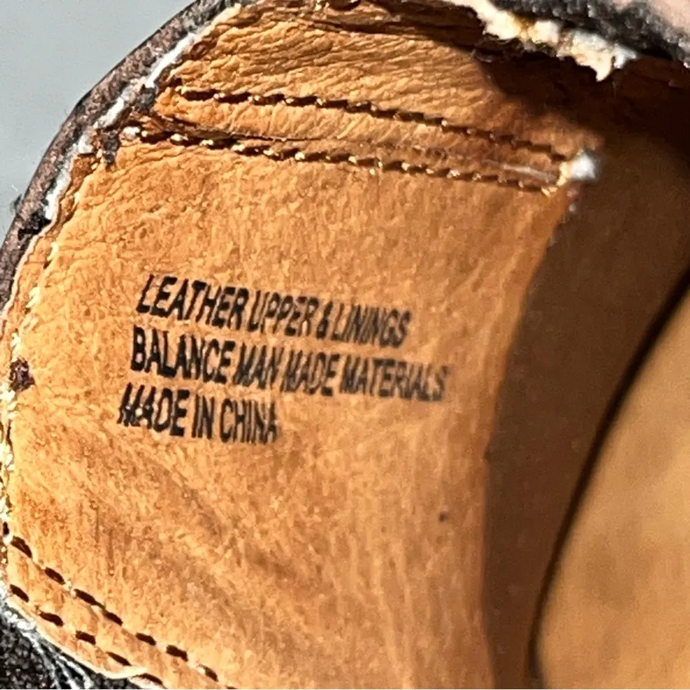 Born Tour Brown Leather Studded Western Booties Ankle Boots Shoes size 8.5 / 40 - Image 9