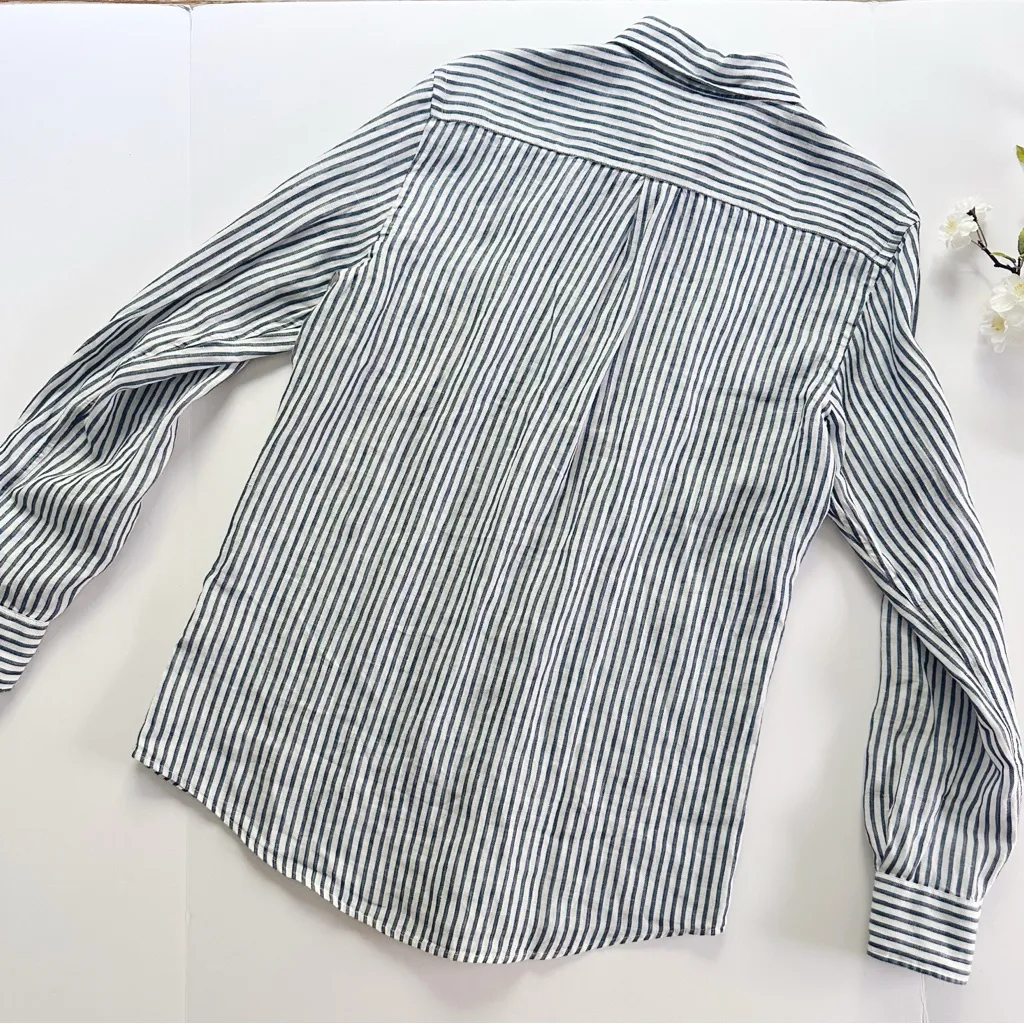 NEW Rodd & Gunn Sports Fit Navy and White Striped Shirt - Image 12