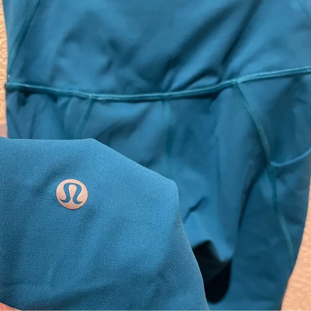 NWT Lululemon Wunder Train High Rise Tight Leggings Pockets Hawaiian Blue Size 4 - Image 4