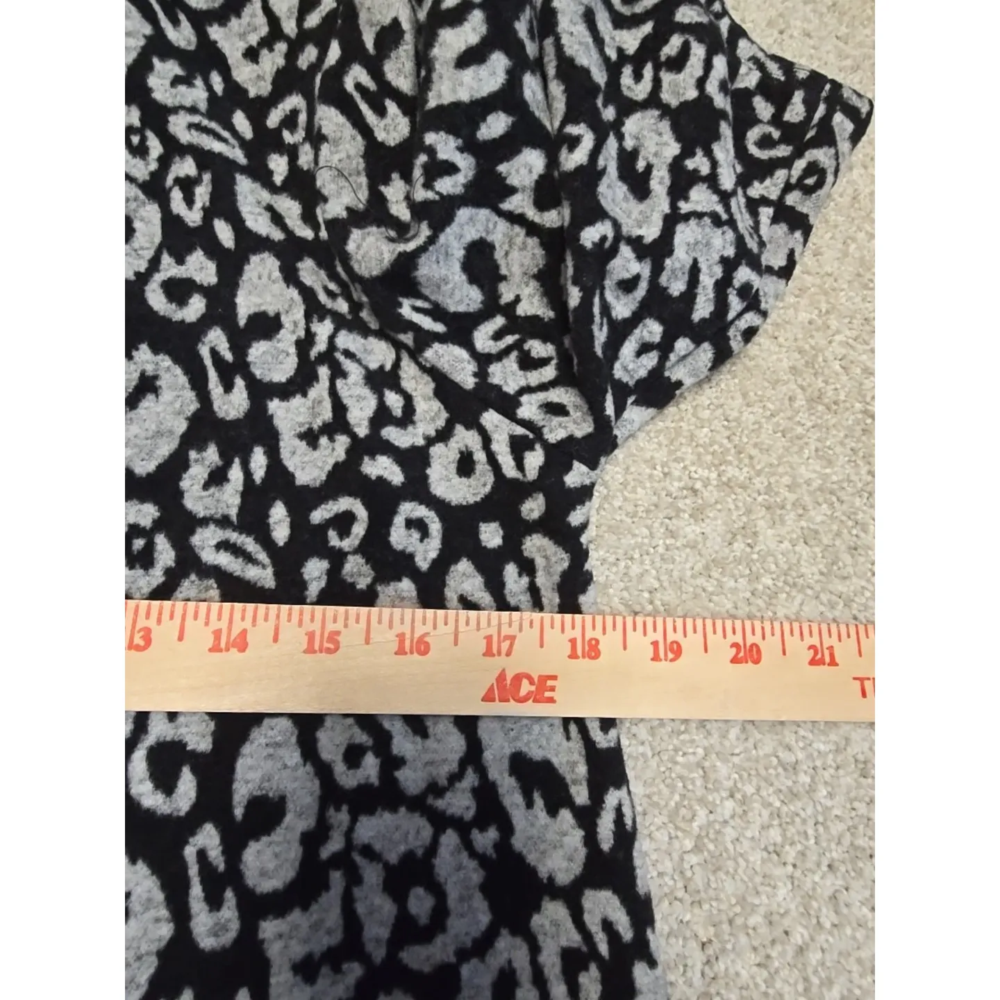 Tyler Boe Women's Short Shift Dress Leopard‎ Print Half Sleeve Ruffle Hem Sz S - Image 11