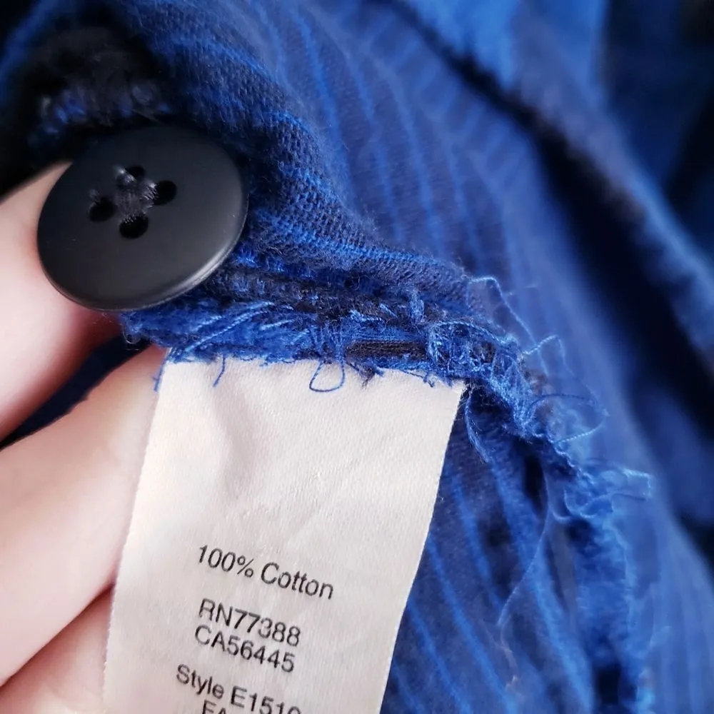 Madewell Latitude Blue and Black Buffalo Check Tunic Shirt Dress - Image 9