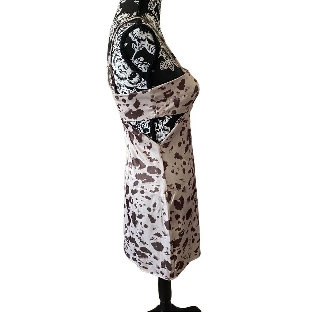 Emory Park Leopard Print Cocktail Dress Cutout Party Hot Sexy - Image 4