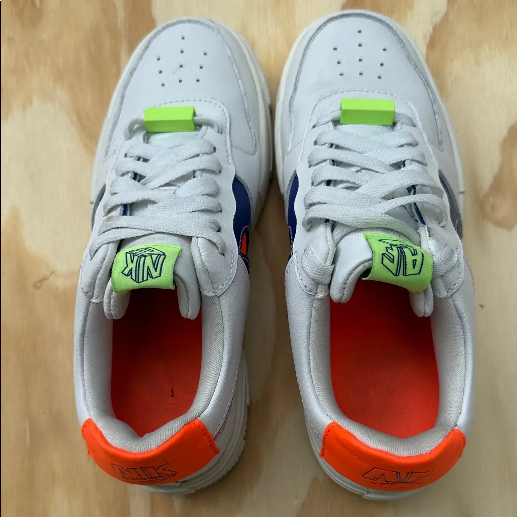 Nike  Air Force 1 Pixel White Concord Crimson Size 6.5 - Image 5