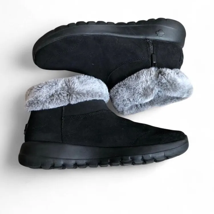 Skechers Womens 8.5 On The Go Joy Savvy Side Zip Boot Black 144003 - Image 5