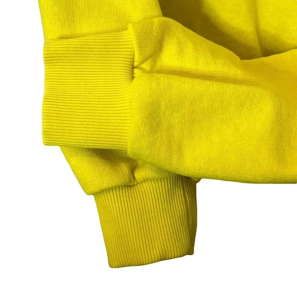 Pangaia 365 Organic Cotton Hoodie Sweater Saffron Yellow Women’s Size XS - Image 8