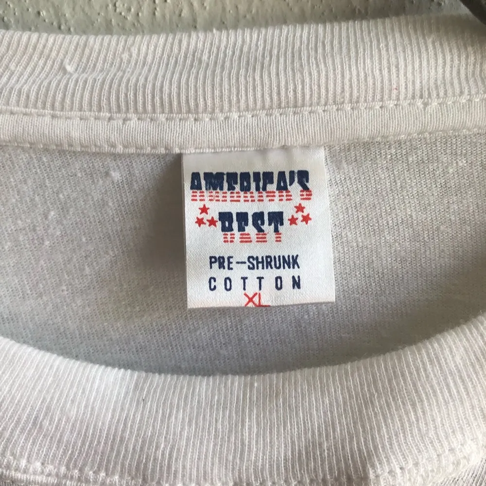 Vintage Tee Americas Best Bahamas Souvenir T Floral Patchwork Fabric Sz XL EUC - Image 4