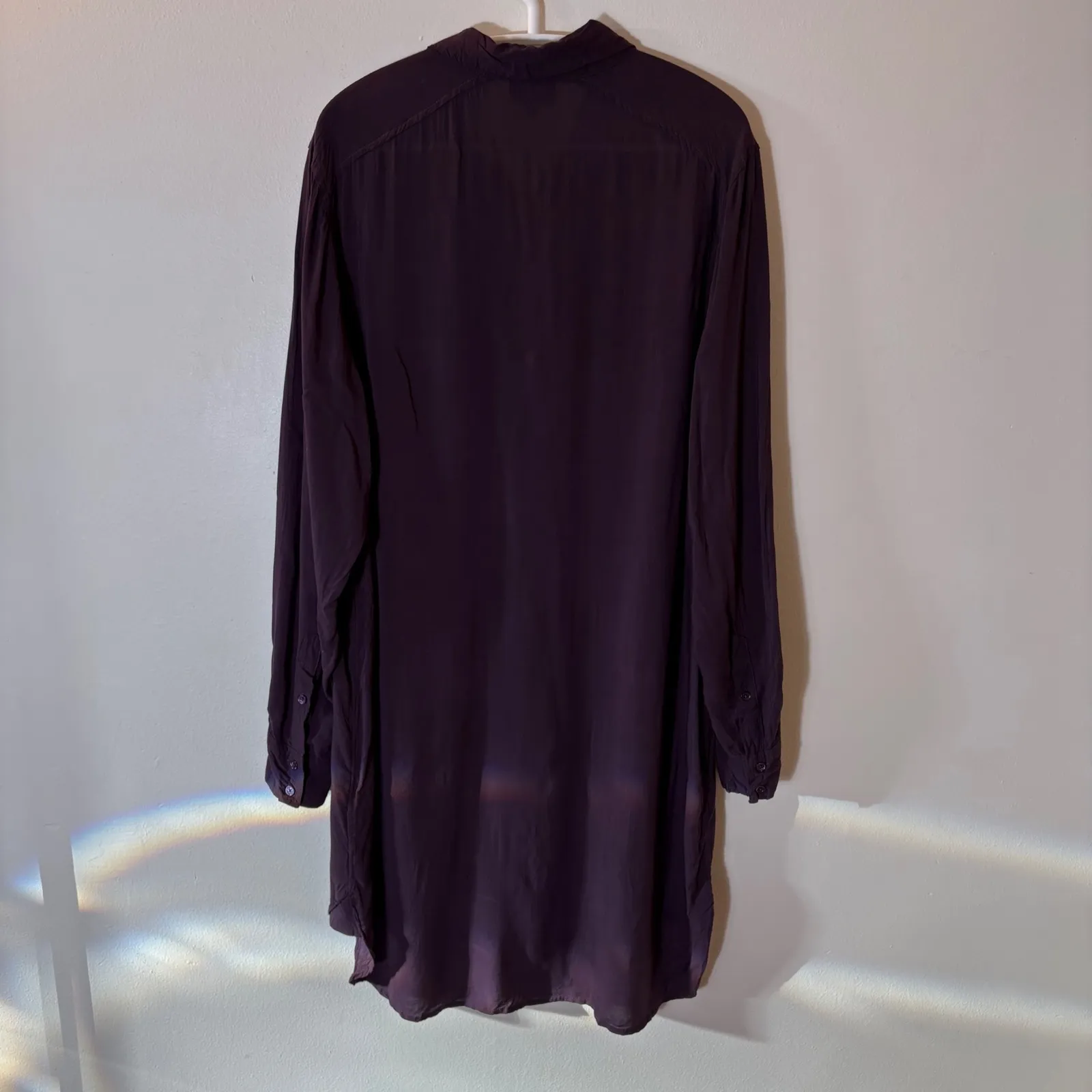 Aritzia Wilfred Free Veronika Shirt Dress in Purple Size Medium - Image 7