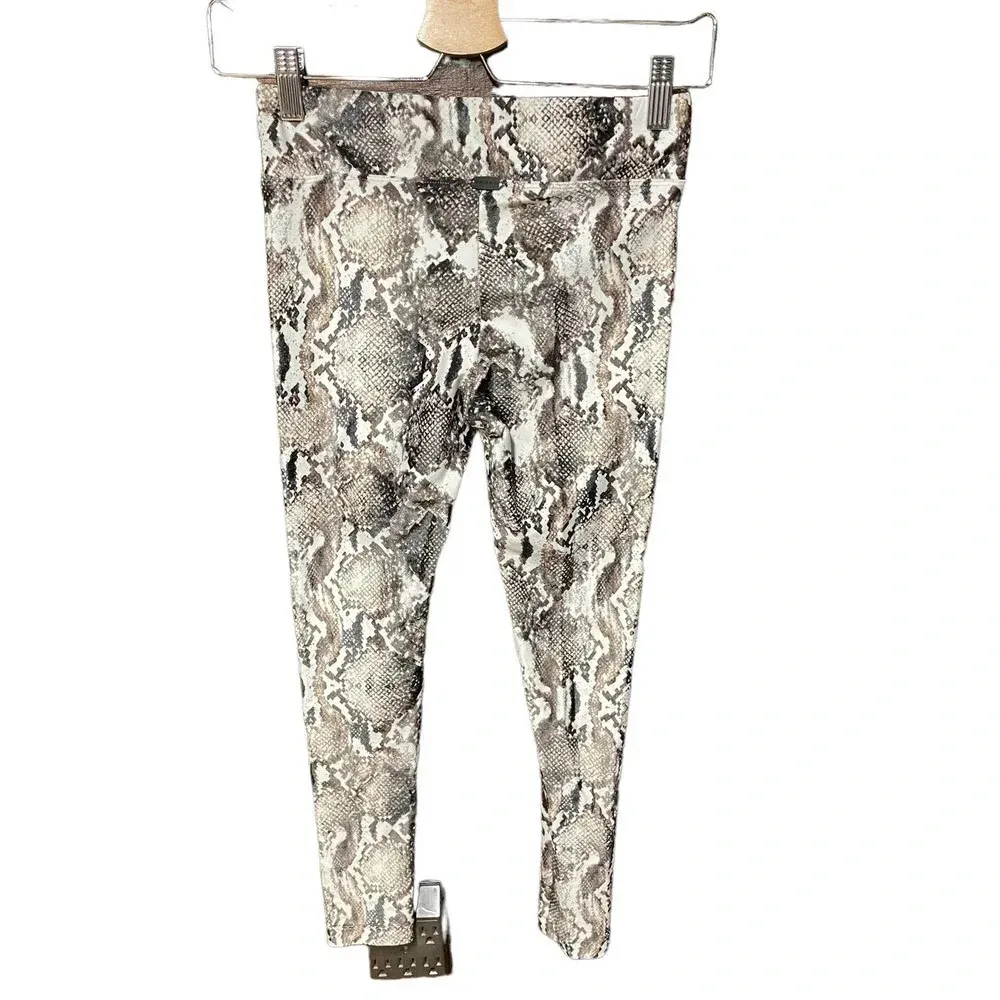 KORAL Lustrous‎ High-rise Leggings Diamond Back Brown Snakeskin Size Small - Image 6