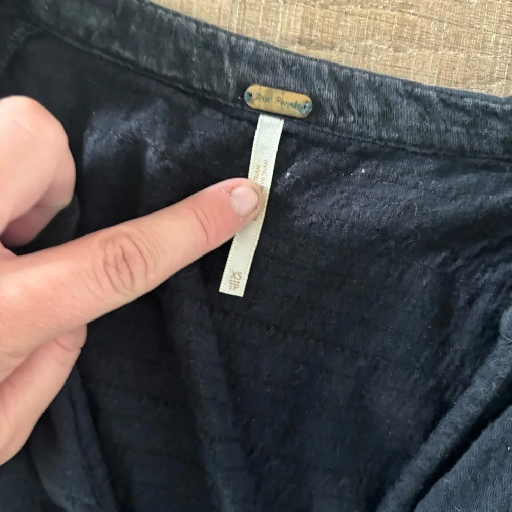 free people fever dream black henley tee shirt - Image 4