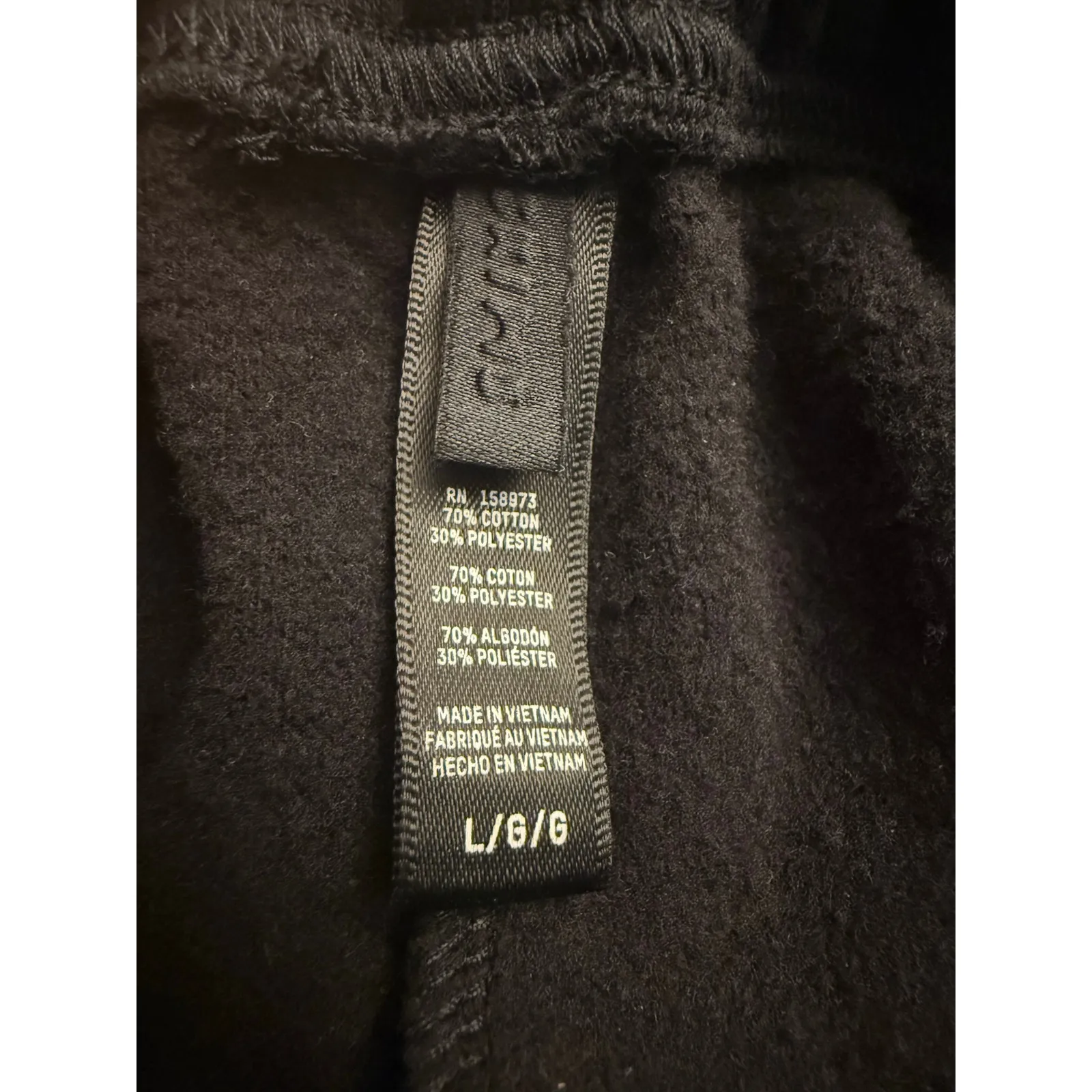 SKIMS Wide Leg Fleece Cuffed Sweatpants Women’s Size L Black Comfort Loungewear - Image 6