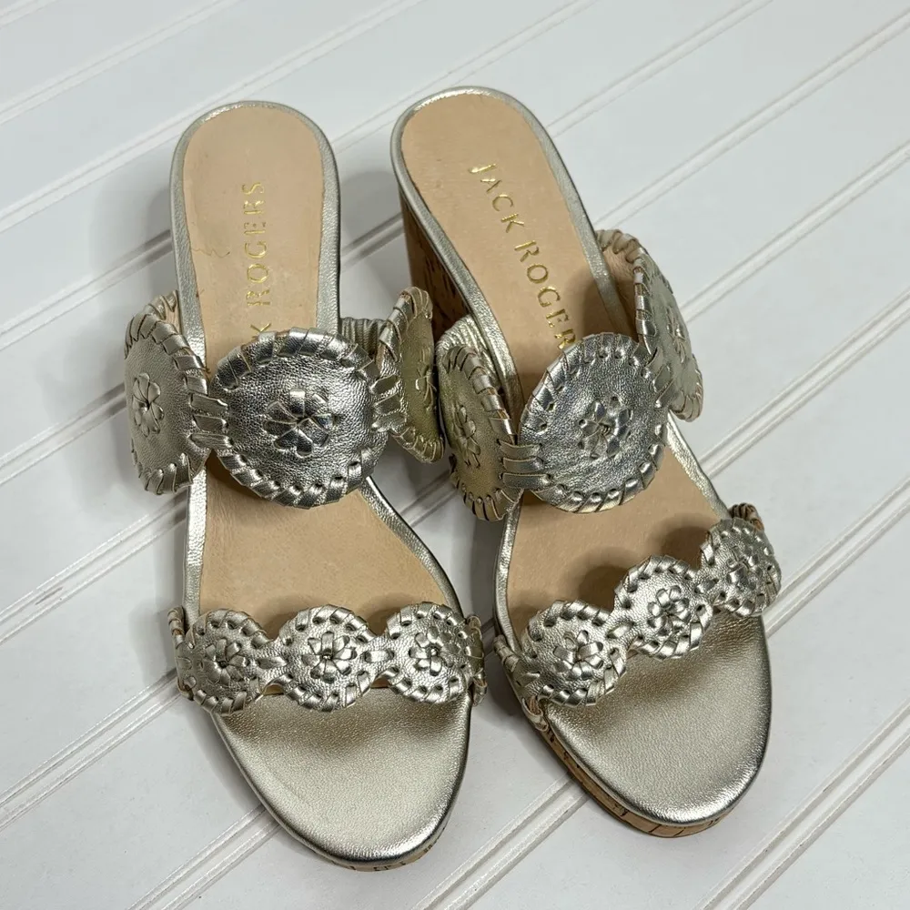 Jack Rogers Luccia Metailc Sandals with Braided Straps - Image 2