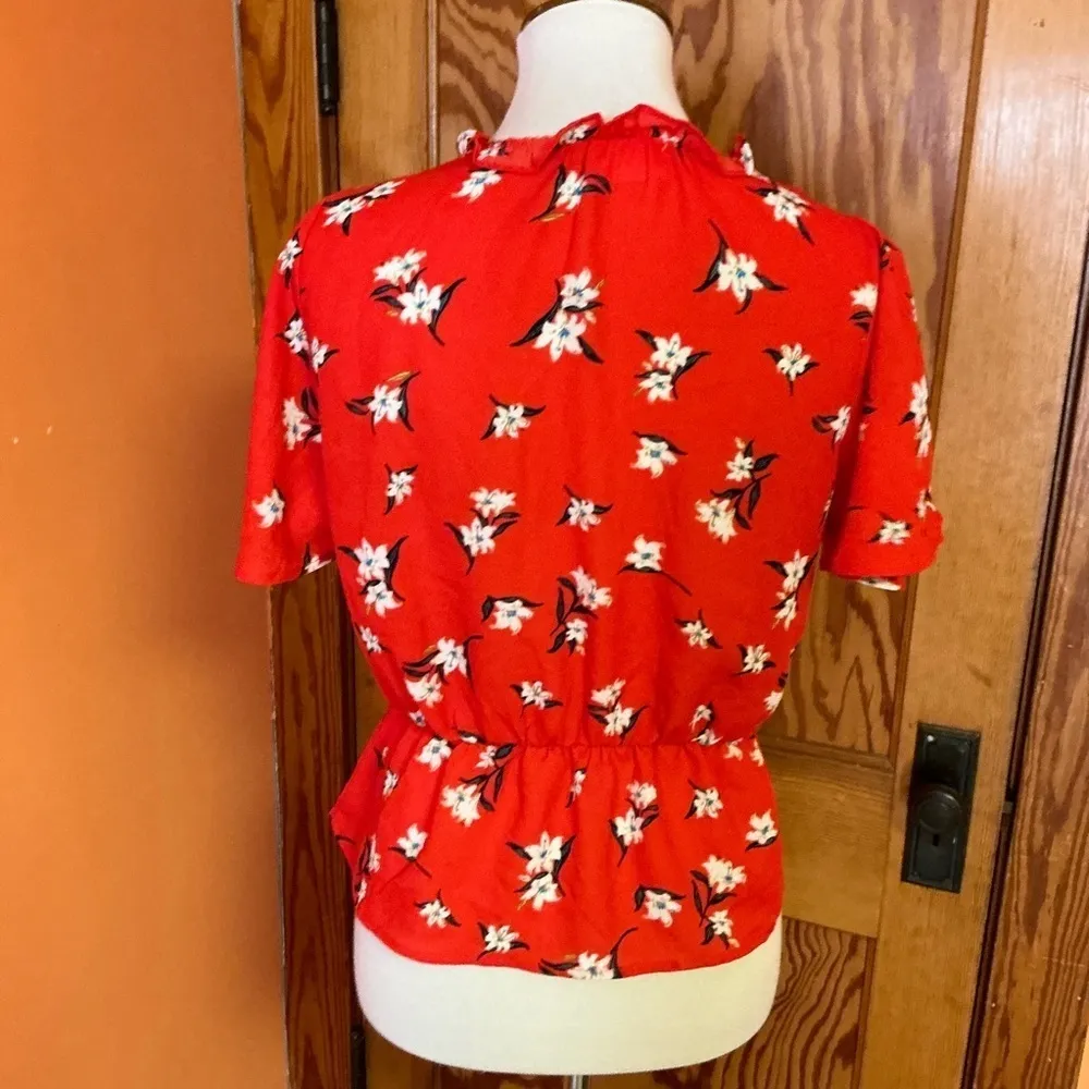 Sienna Sky Bright Floral V neck Top - Image 10