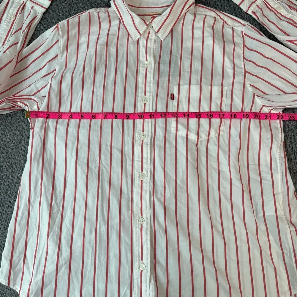 Levi’s Ultimate Boyfriend Striped Cotton Shirt - Image 11