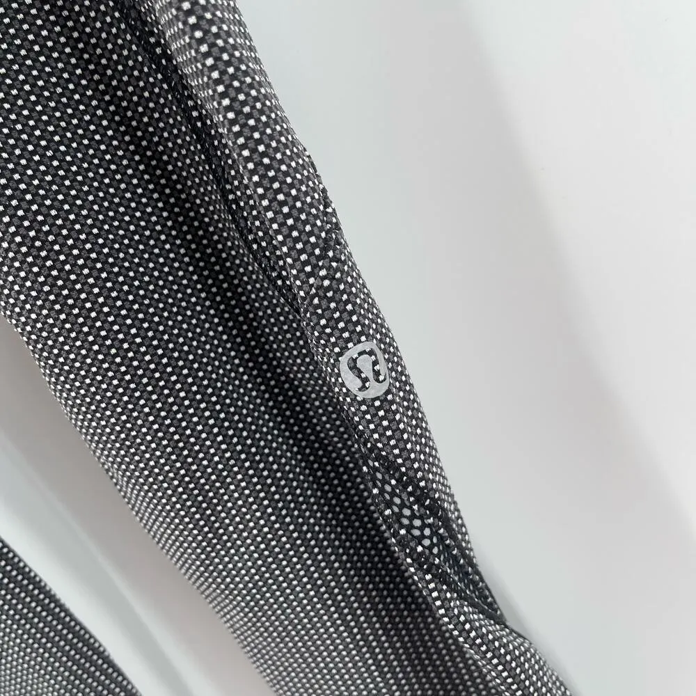 LULULEMON Cadence Crusher Leggings Size 4 Black White Gray Print High Waisted - Image 8