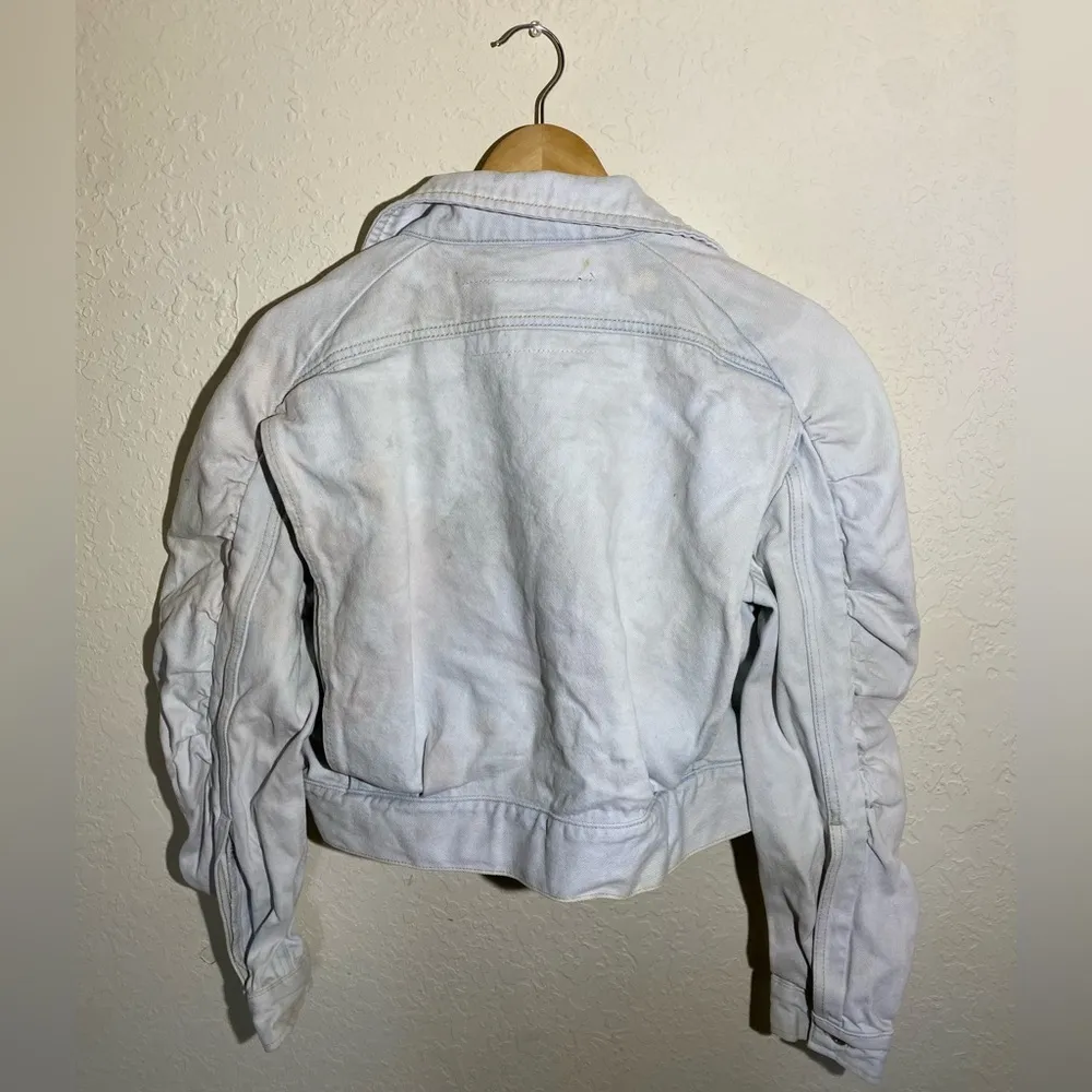 Diesel 100% Cotton‎ Light Blue Cropped Jean Jacket ( S ) - Image 5