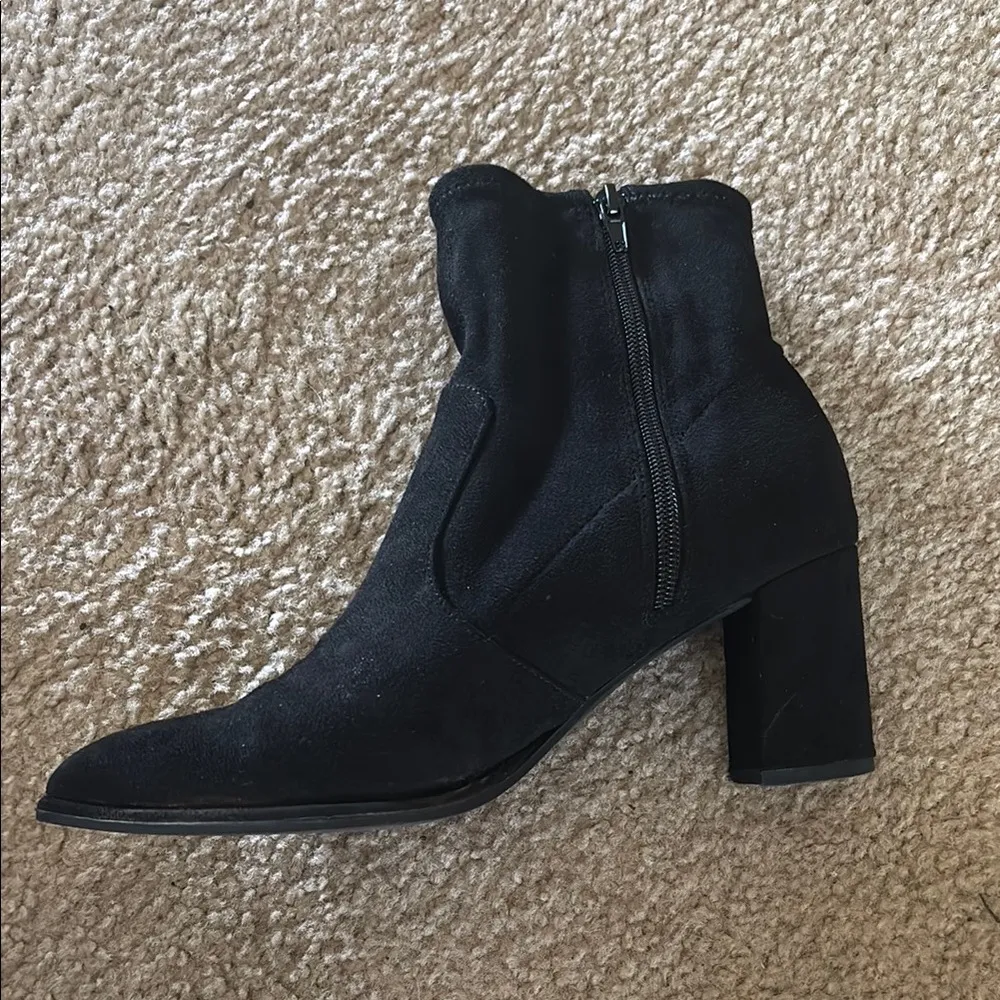 Black Suede Ankle Boots - Image 2