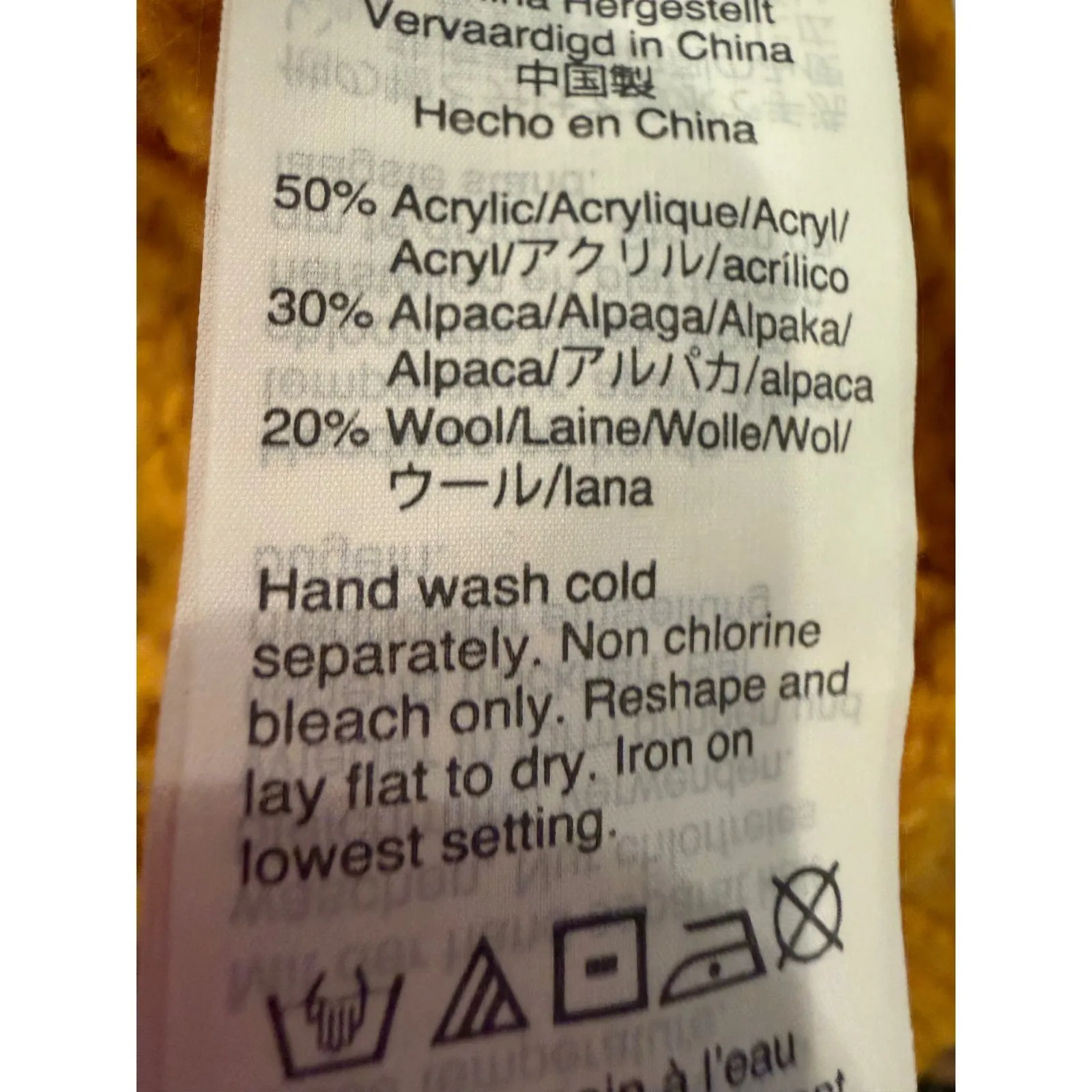 Madewell Windemere Pointelle Pullover‎ Open Knit Sweater Women's Medium Mustard - Image 9