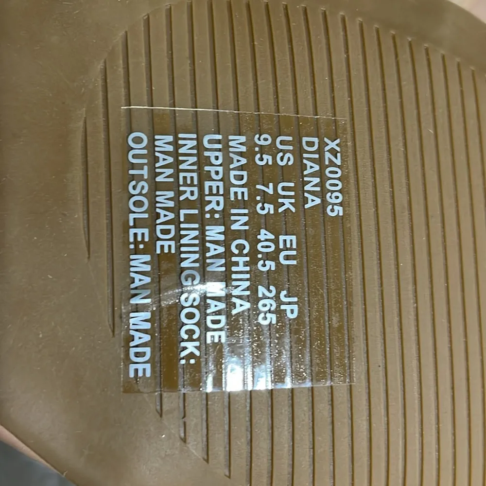 Pizz Annu Diana Low Heel Open Toe Sandals Low Heel Rhinestone Rode Gold Sz 9.5 Pink - Image 8