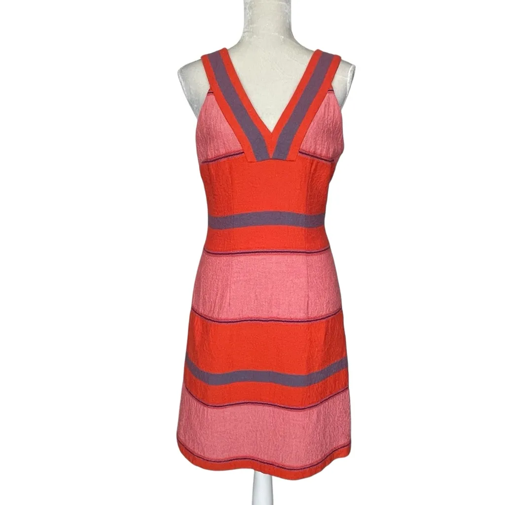 Anthropologie HD in Paris Sorbet Stripes Shift Dress Women’s Size 4 - Image 4