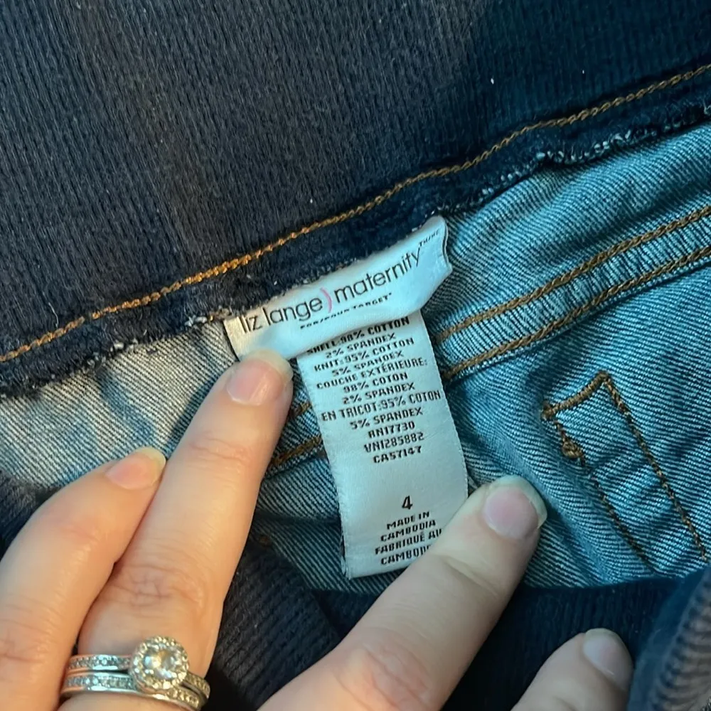 Liz Lange Size 4  Maternity jeans- good condition - Image 2