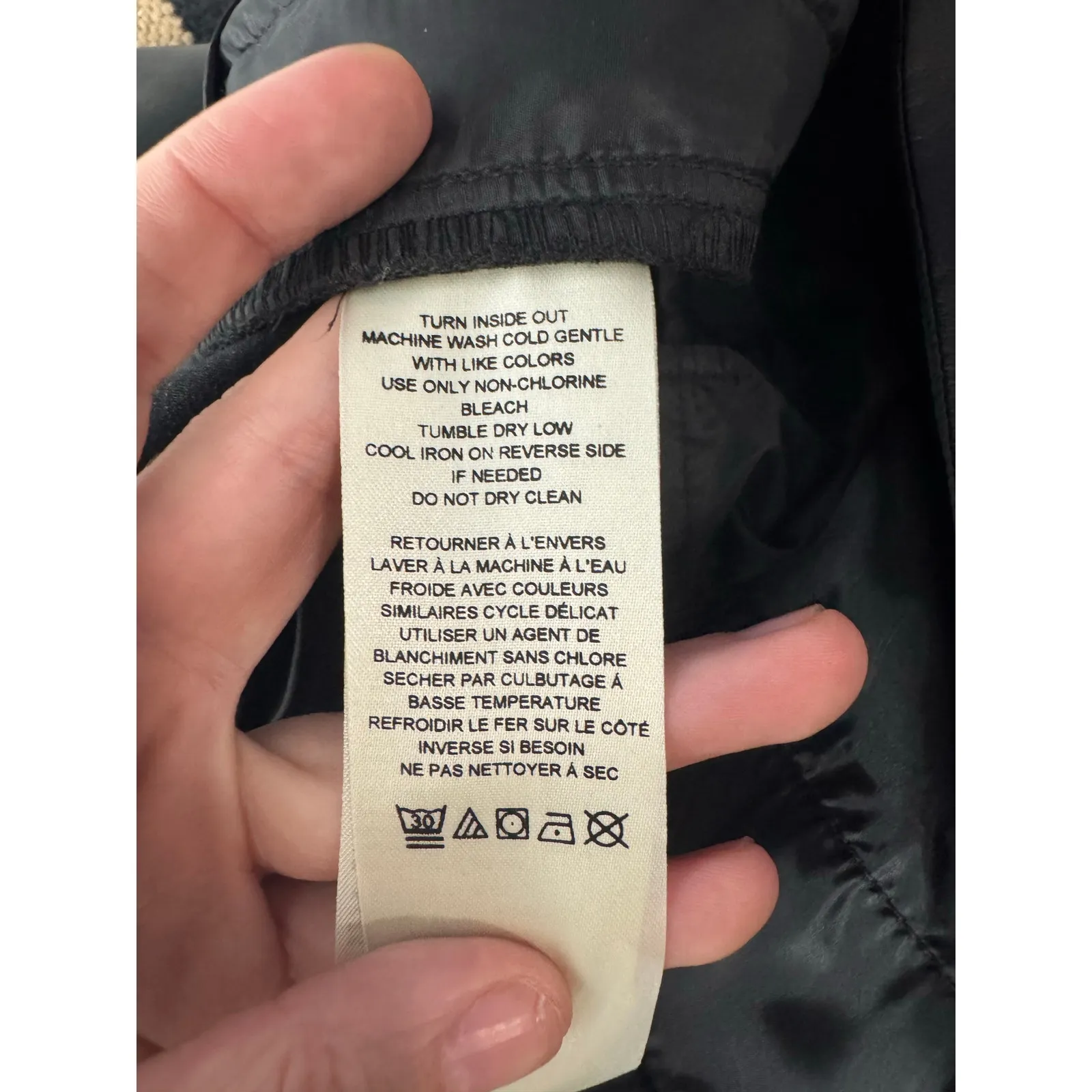 Maeve By Anthropology Pants NWT Women 14 Black Plus Size Vegan Leather Zip Slit - Image 7