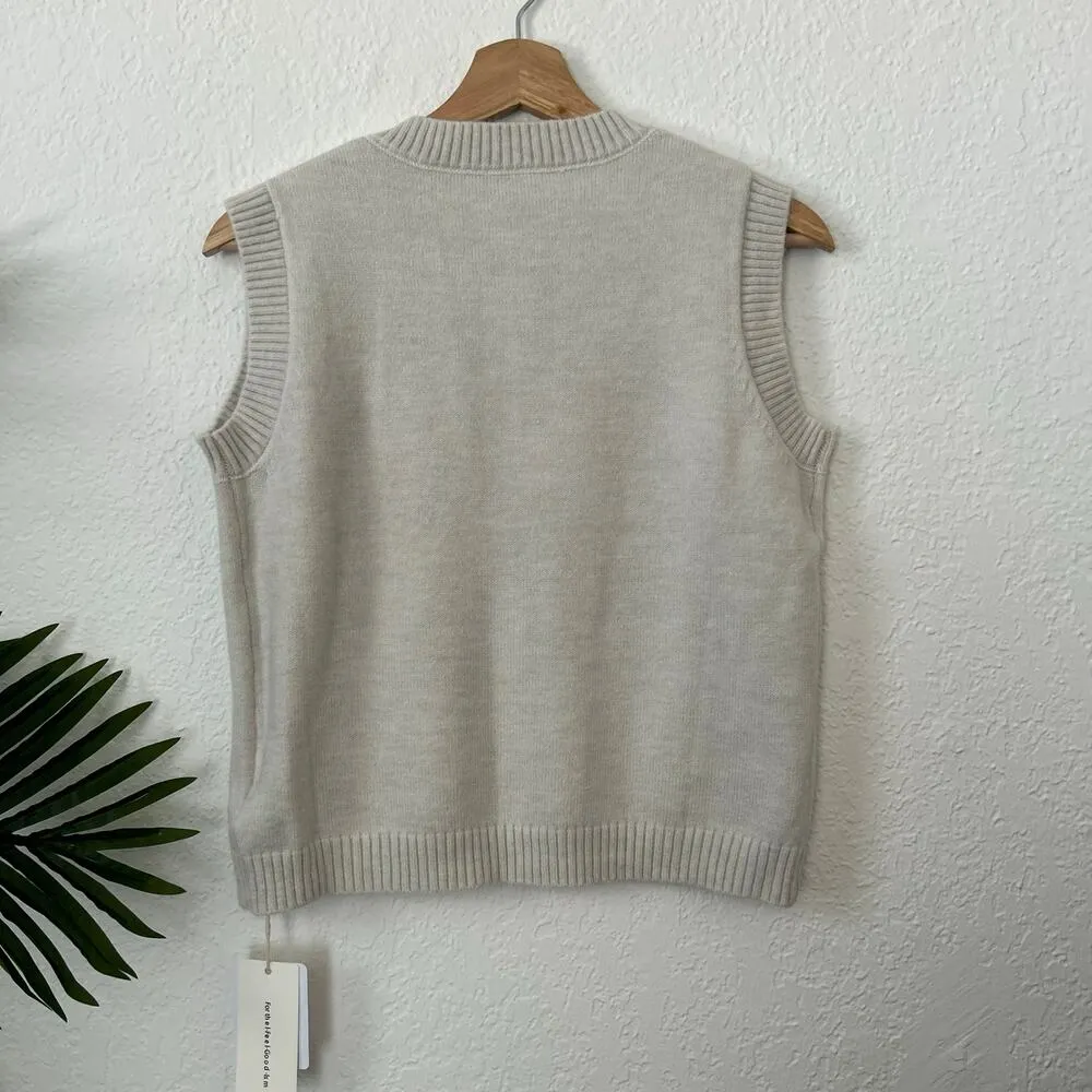 Commense Button Front Sweater Vest XS NWT - Image 6