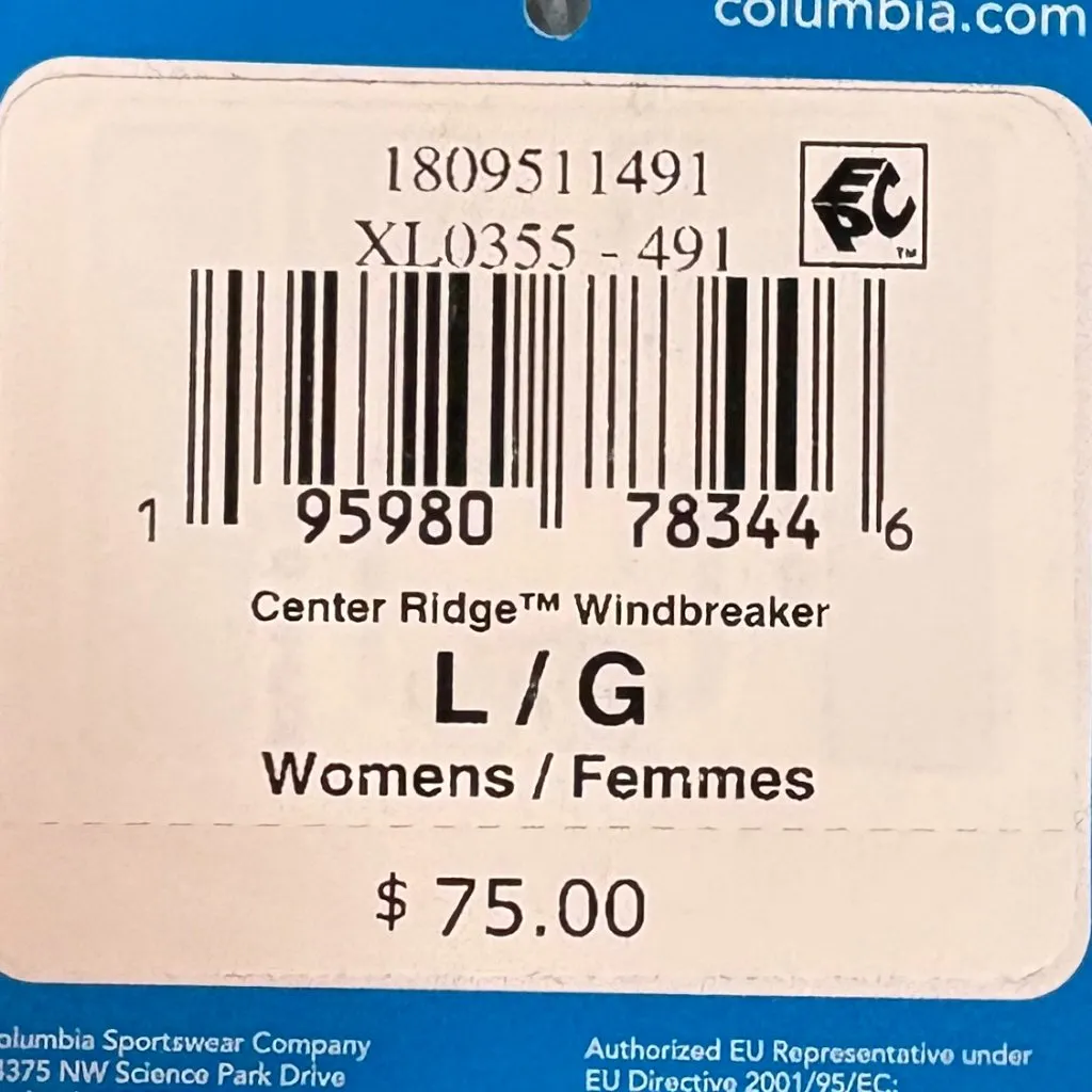 NWT Columbia Center Ridge jacket blue - Image 3