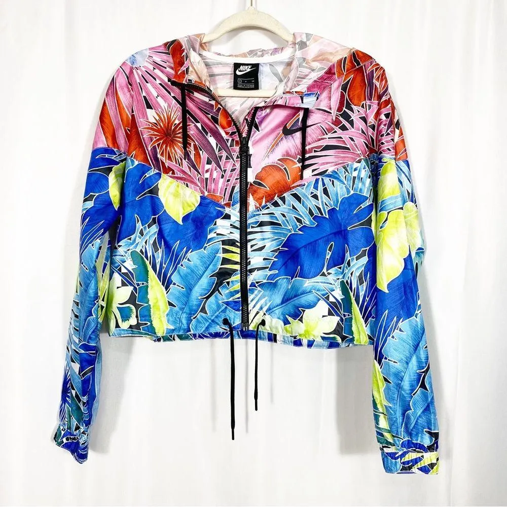 Nike Sportswear Windrunner Cropped Icon Clash Woven Full Zip Track Jacket - Image 3