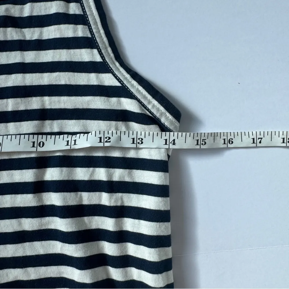 Everlane The Tank in Essential Cotton Blue White Stripe X-Small NWOT - Image 4