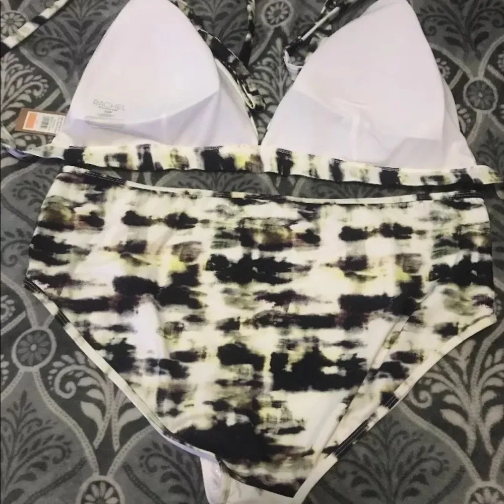 Rachel Roy marble tie dye 2 pc. swimsuit  24 W - Image 4