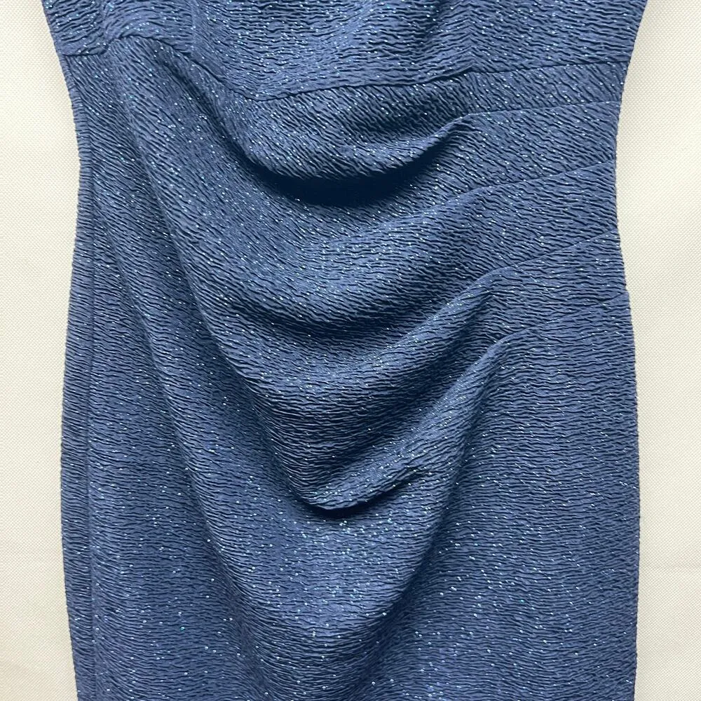 Eliza J Womens Midi Dress Petite 6 Metallic Party Cocktail Evening Wedding Guest - Image 4