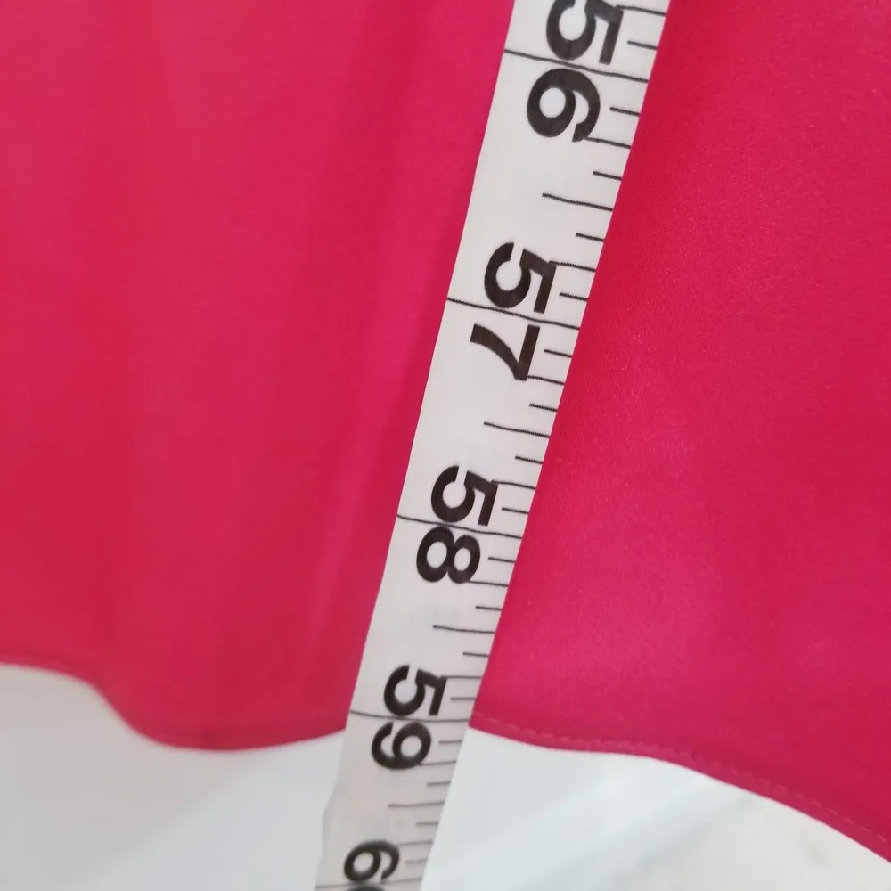 Calvin Klein Pink Sateen Party Prom Long Gown - Image 11