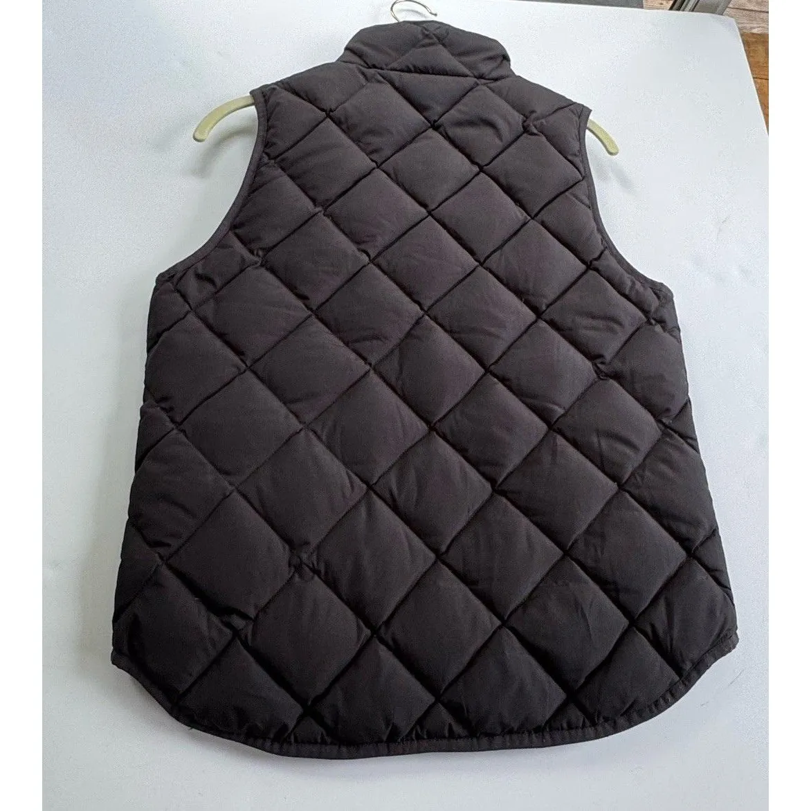 J.Crew Vest Size Small Womens Puffer Jacket Full Zip Black Down READ - Image 10